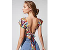 Sewing pattern for a top with a tie back | XS-XXXL | ruffled top | cropped top | backless top | open back top