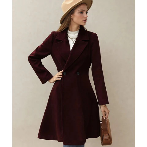 Women's Winter Coat Sewing Pattern in PDF | Long Coat in PDF | Jacket |