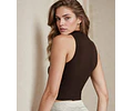 Sewing pattern for a turtleneck top, crop top in PDF format, sleeveless top, easy pattern, instant download, sizes XS-XL