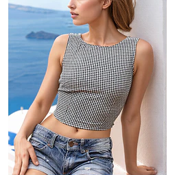Women's Back Tie Top Sewing Pattern | PDF Top | Open Back | Beginner Pattern