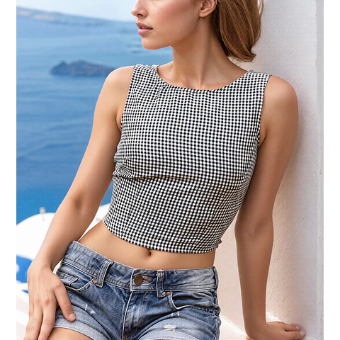 Women's Back Tie Top Sewing Pattern | PDF Top | Open Back | Beginner Pattern
