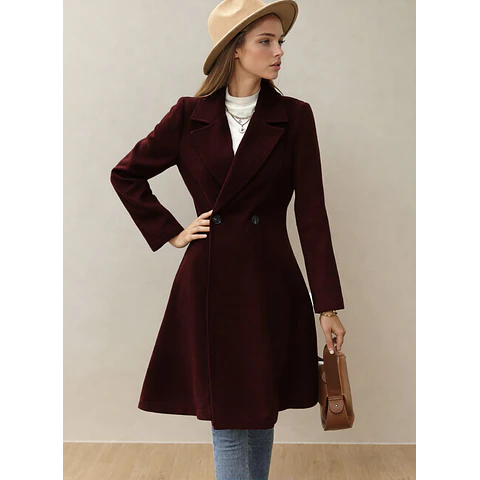 Winter coat sewing pattern | PDF pattern for long coat | winter jacket