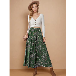 Maxi skirt pattern | XS-XXXL | PDF skirt sewing pattern | Women's sewing pattern, long skirt pattern