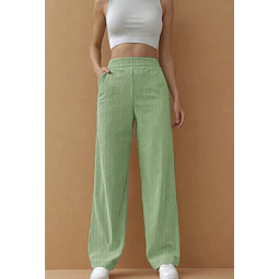 Sewing pattern for straight-leg pants | Women's sewing pattern | PDF pattern for high-waisted pants