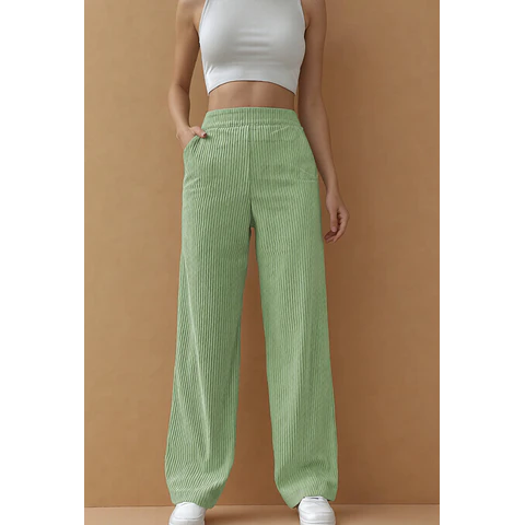 Sewing pattern for straight-leg pants | Women's sewing pattern | PDF pattern for high-waisted pants
