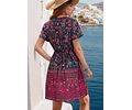 Boho Dress Sewing pattern | XS- XXL | Dress pattern | Wrap Dress | Summer dress | Women sewing pattern | Sewing Patterns | Short Dress