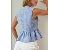 Top Sewing Pattern | Women Sewing Pattern | Blouse Pattern | Front Tie Top Pattern | Sewing Patterns for Beginner Top | Peplum Top, Tank Top