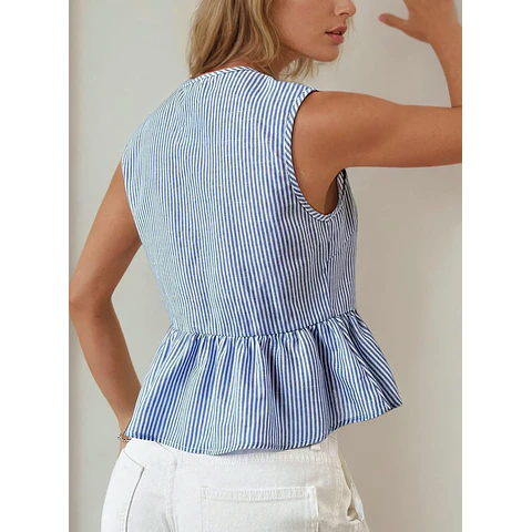 Top Sewing Pattern | Women Sewing Pattern | Blouse Pattern | Front Tie Top Pattern | Sewing Patterns for Beginner Top | Peplum Top, Tank Top