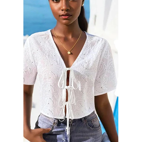 Front Tie Top Pattern | Summer Top Pattern | Blouse Pattern | Sewing Pattern Women | Top Pattern | Easy Top Beginner Pattern Front Tie Top