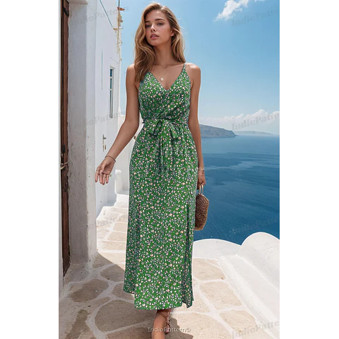 Wrap Dress Pattern | XS-XXXL | Slit Dress Sewing Pattern | Summer Dress Pattern | Women Sewing Pattern | Belted Dress PDF Pattern Sleveless