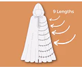 Cloak Sewing Pattern with 9 Lengths, Cape Pattern, Elven Cape, Magical Gown, Medieval Dress, Hooded Cloak, Cape with Hood Pattern, Long Cape