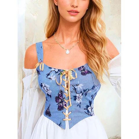 Corset Pattern | Corset Top Sewing Pattern | Cottagecore corset pattern | Corset Sewing Pattern | Sewing Patterns  | Women Sewing Pattern