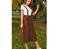 Pinafore Skirt Sewing Pattern for Women PDF | S-XL | Skirt Pattern | Suspender skirt pdf pattern, pinafore pattern, Easy sewing pattern