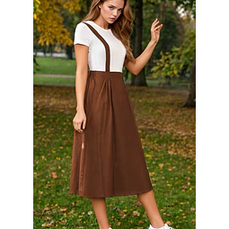 Pinafore Skirt Sewing Pattern for Women PDF | S-XL | Skirt Pattern | Suspender skirt pdf pattern, pinafore pattern, Easy sewing pattern
