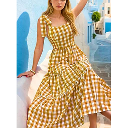 Tiered Dress Pattern | Shoulder Tie Dress Pattern | Maxi Dress Pattern | Gathered Dress Pattern | Ruffle Dress Pattern Women, Summer Dress