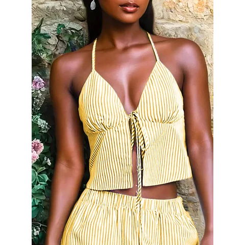 Front Tie Top Sewing Pattern | Summer Top Pattern | Crop Top Pattern | Sewing Pattern Women | Top Pattern | Easy Top Beginner Pattern