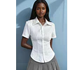 Shirt Sewing Pattern, Short Sleeve Shirt Pattern, Button Up Shirt Pattern, Fitted Shirt Sewing Pattern, Sewing patterns Women, Top Pattern