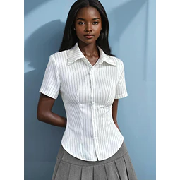 Shirt Sewing Pattern, Short Sleeve Shirt Pattern, Button Up Shirt Pattern, Fitted Shirt Sewing Pattern, Sewing patterns Women, Top Pattern