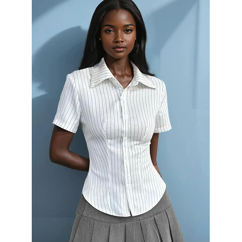 Shirt Sewing Pattern, Short Sleeve Shirt Pattern, Button Up Shirt Pattern, Fitted Shirt Sewing Pattern, Sewing patterns Women, Top Pattern
