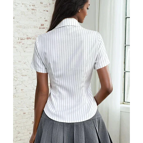 Shirt Sewing Pattern, Short Sleeve Shirt Pattern, Button Up Shirt Pattern, Fitted Shirt Sewing Pattern, Sewing patterns Women, Top Pattern