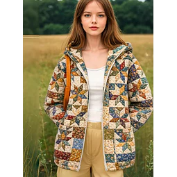 Jacket with Hoodie Sewing Pattern for Women | Coat Pattern | Sewing Patterns | Quilted Jacket Pattern | Hooded Jacket Coat | Beginner Jacket