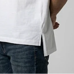 Molde Digital Camiseta Ruedo Irregular, Pack Talles S Al Xxl