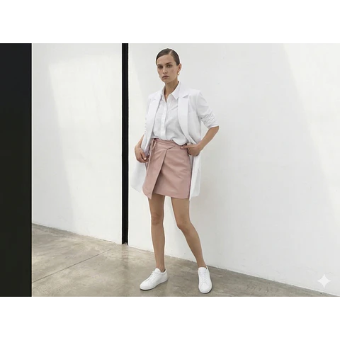 Molde Digital Falda-pollera Portafolio/solapa, talles S A Xxl