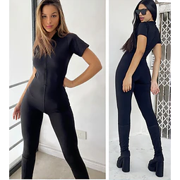 Molde Digital Catsuit Manga Corta Cuello Alto, Pack 5 Talles