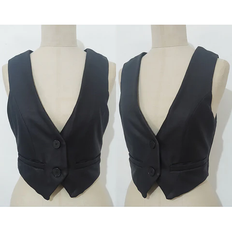 Molde Digital Chaleco Mujer Tela Plana, Pack Talles S Al Xxl