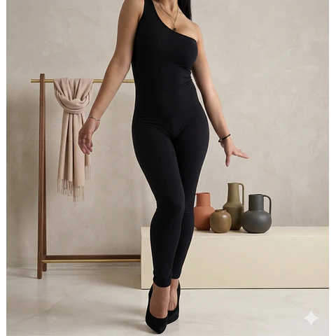 Molde Digital Catsuit - Mono Largo Un Hombro, Pack 5 Talles!