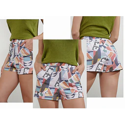 Molde Digital Short De Punto con Bolsillo Plaque, Talles S Al Xxl