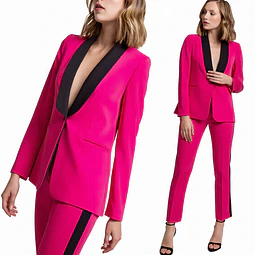 Molde Digital Blazer Cuello Smoking forreria Talles Xl A 5xl