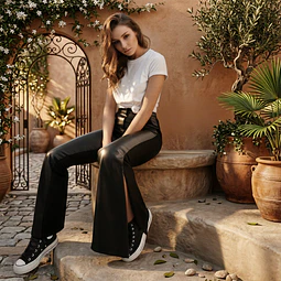 Molde Digital Pantalon Oxford Con tajo Lateral, Talles S A Xxl