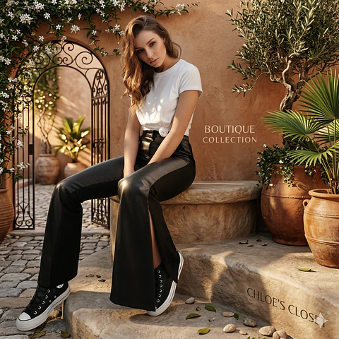 Molde Digital Pantalon Oxford Con tajo Lateral, Talles S A Xxl