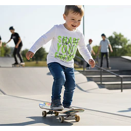 Molde Digital Polera Manga Larga Niños Pack Talles 2 Al 16