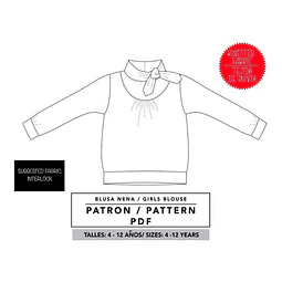 Molde De Costura, Patron Polerón Con Frunce Nena, Imprimible