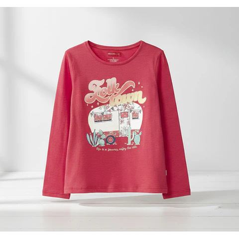 Molde Digital Polera Manga Larga Niña Pack Talles 2 Al 16