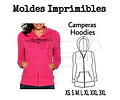 Moldes Patrones Imprimibles Chaqueta Canguro Xs Al xxl