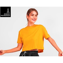 Molde De Costura, Patron Polera Pupera Dama, Imprimible