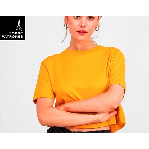 Molde De Costura, Patron Polera Pupera Dama, Imprimible