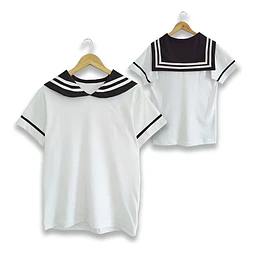 Molde Digital Polera Cuello marinero/seifuku/otaku, talles Xs A Xl