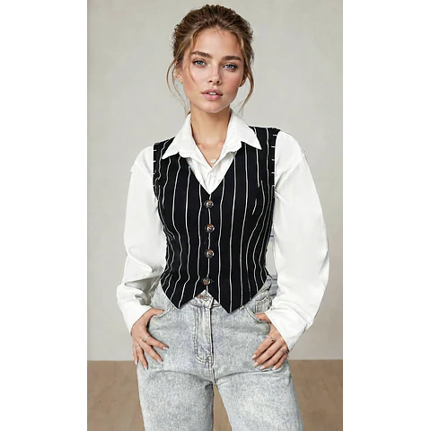 Vest & Shirt Sewing Pattern | Sewing Pattern for Women | Sewing Patterns | Vest Pattern | Shirt Pattern | Sewing Patterns, Waistcoat Pattern