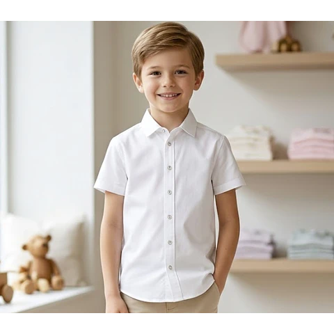 Molde Digital Camisa Niños Manga Corta, Pack Talles 2 Al 16