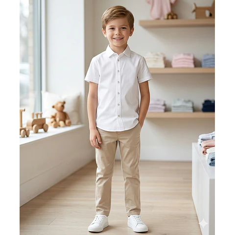 Molde Digital Camisa Niños Manga Corta, Pack Talles 2 Al 16