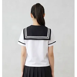 Molde Digital Remera Cuello marinero/seifuku/otaku, talles Xs A Xl