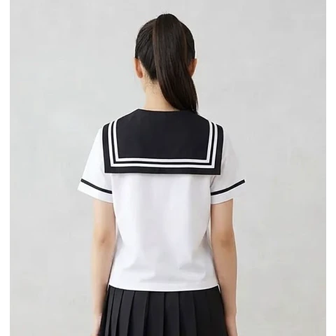 Molde Digital Remera Cuello marinero/seifuku/otaku, talles Xs A Xl
