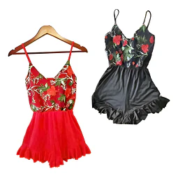 Molde Digital Mono Entero Volado Ruedo Patron Pack 5 Talles