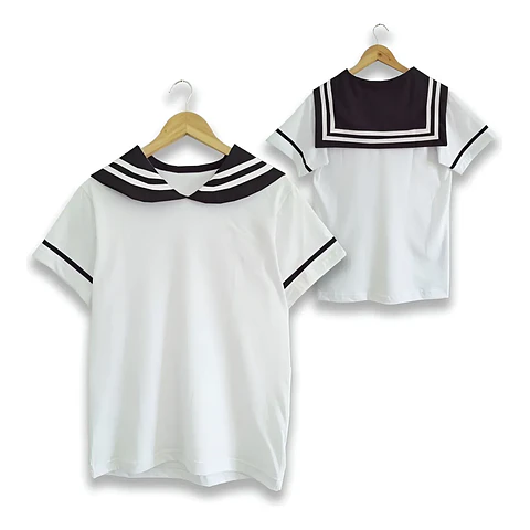 Molde Digital Remera Cuello marinero/seifuku/otaku, talles Xs A Xl