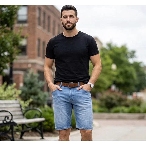 Molde Digital Bermuda Jean Hombre, Pack Talles 3xl Al 7xl