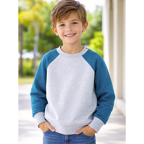 Molde Digital Buzo Raglan/ranglan Niños, Pack Talles 2 Al 16